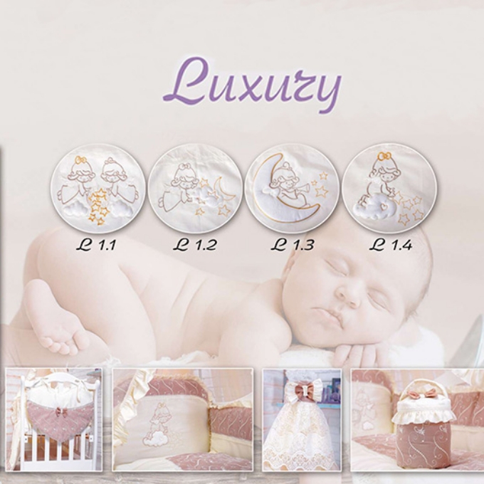 Lenjerie 9 piese Luxury mov